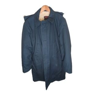 Vintage WearGuard Sherpa Lined Canvas Jacket Chore Coat Barn Jacket Long Mens L